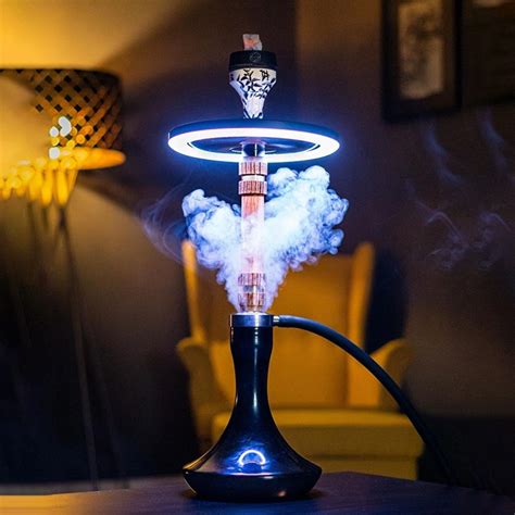 Colorful Led Hookah With Remote Control Led Ring Lamp Shisha Light Panel For Smoking Narguile