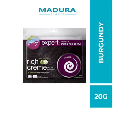 Godrej Expert Rich Creme Hair Colour 20g Burgundy Shopee Malaysia