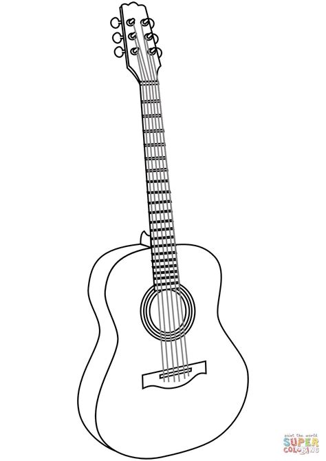 Fine Coloring Page Guitar That You Must Know Youre In Good Company If