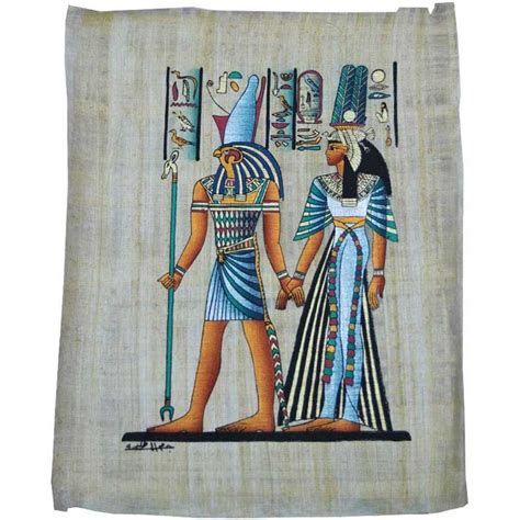 Papiro Egipto Horus Y Nefertari Regalos De Historia