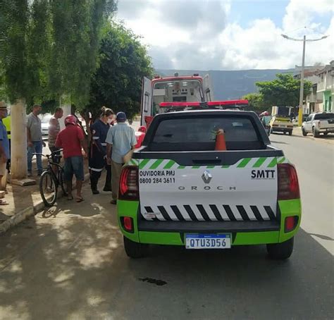 SMTT registra acidente moto na região de Feira Livre em Jacobina