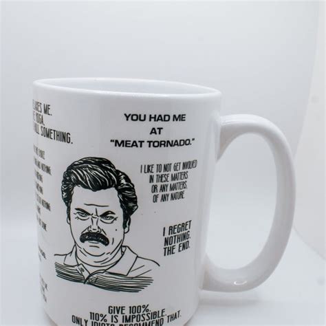 Ron Swanson Mug People Are Idiots Coffee Mug Parks And Rec Etsy