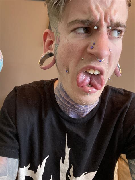 Two Week Old Tongue Split And I’m In Love More Heavy Mods Planned For This Year R Bodymods