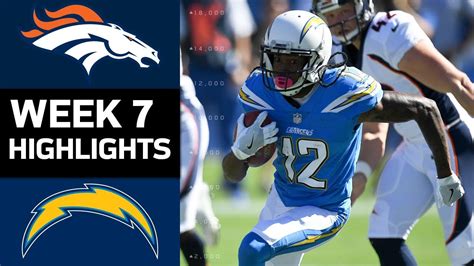 Broncos Vs Chargers NFL Week 7 Game Highlights YouTube