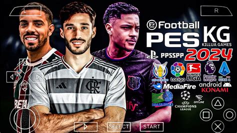 Pes 2024 PPSSPP Brasileirão e Europeus Atualizado Novos Gráficos