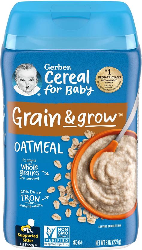 Gerber Cereal For Baby Grain Grow St Foods Oatmeal Pris