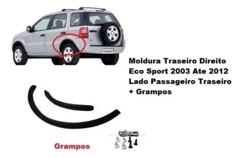 Alargador Moldura Lateral Ecosport 2004 A 2012 Traseira Dir