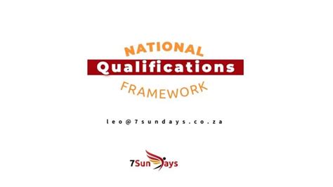 The National Qualifications Framework Video 7sundays