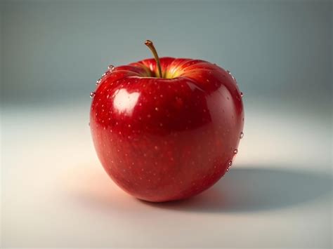 premium ai image red apple close  photography