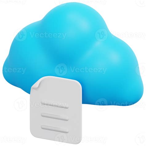 Cloud Data 3d Render Icon Illustration 11618985 PNG