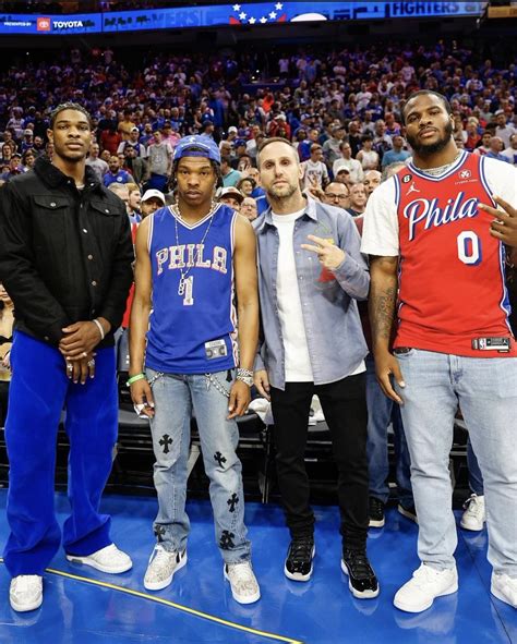 Wave Check🌊 On Twitter Lil Baby At The Sixers Game 🏀