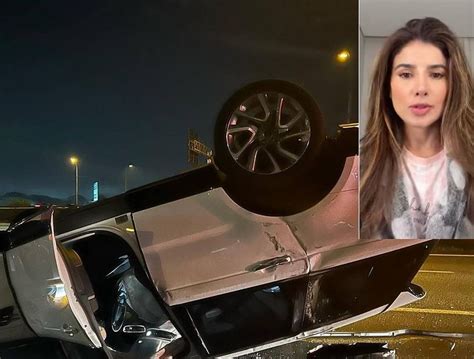 Cantora Paula Fernandes Sofre Acidente E Capota O Carro Em Rodovia Eu