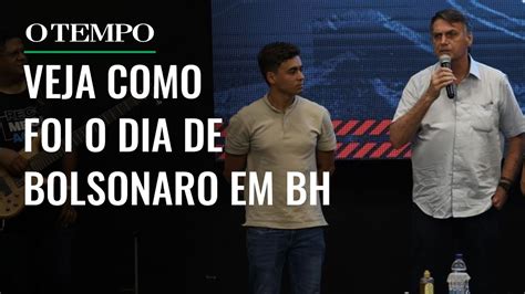 Bolsonaro em BH crítica a Lula almoço apoiadores e visita a culto