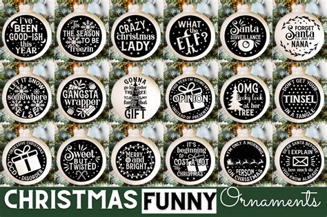 Funny Christmas Ornament Svg Bundle By Designs Dark Thehungryjpeg