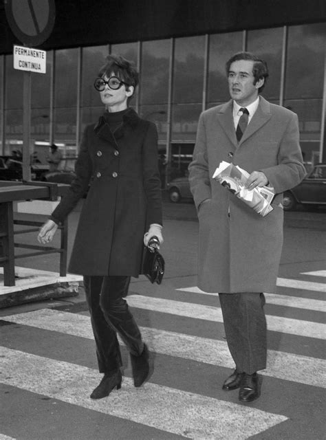 Audrey And Husband Dr Andrea Dotti At The Airport Awaiting The Arrival Of Their Friend Capucine