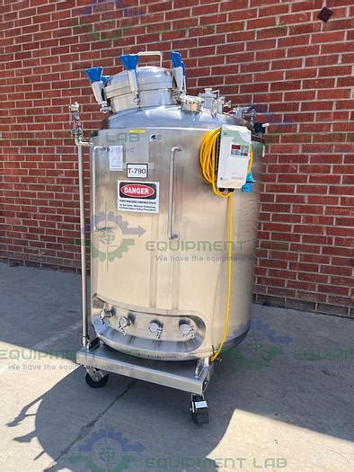 Used Itt Liter Stainless Steel Jacketed Reactor Psi W