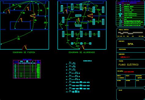 Plano Electrico mexico En AutoCAD Librería CAD