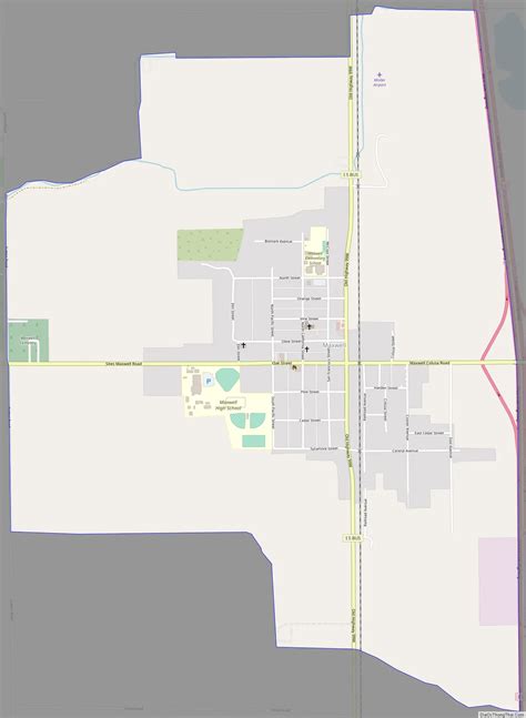 Map of Maxwell CDP, California