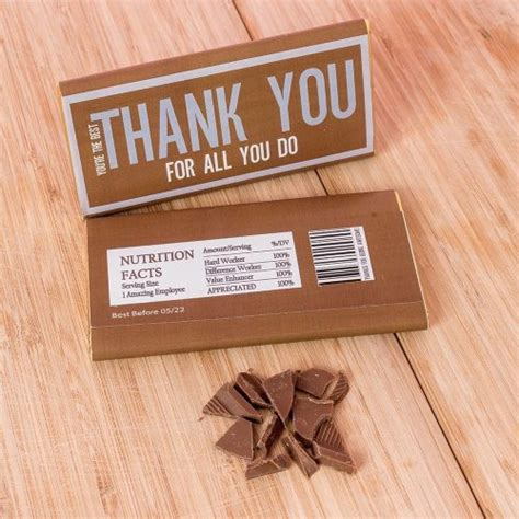 Thank You Chocolate Bar - Personalised Chocolates