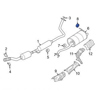 Nissan Versa OEM Exhaust Parts Systems Tips Pipes CARiD