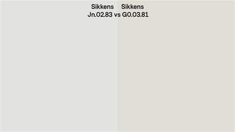 Sikkens Jn 02 83 Vs G0 03 81 Side By Side Comparison