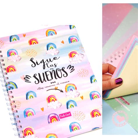 Cuaderno A4 Rainbow Pastel Punto Cero Sigue Tus Sueños MUMI