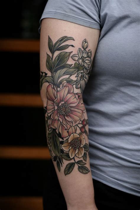 Kirsten Makes Tattoos Floral Tattoo Sleeve Make Tattoo Tattoos