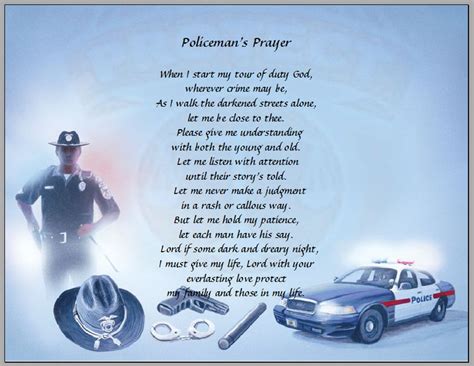 Policeman Prayer Police Officers Prayer Etsy