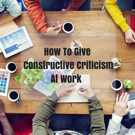 How To Give Constructive Criticism At Work Constructive Criticism