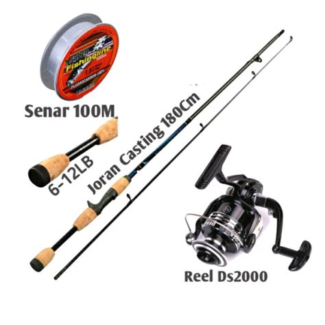 Jual 3 IN 1 SATU PAKET MANCING SIAP PAKAI JORAN REEL SENAR BISA COD