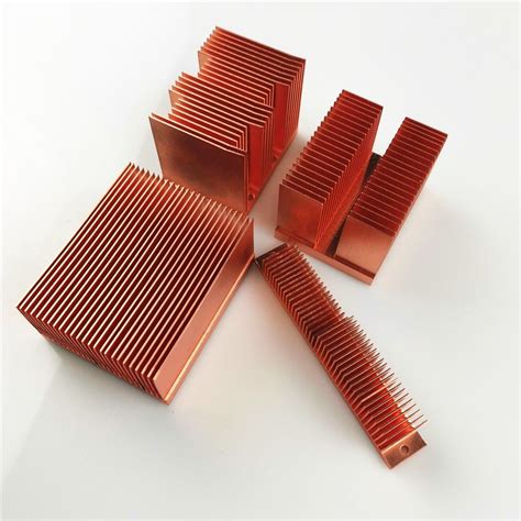 Precision Cnc Processing Copper Skived Heatsink For Computer