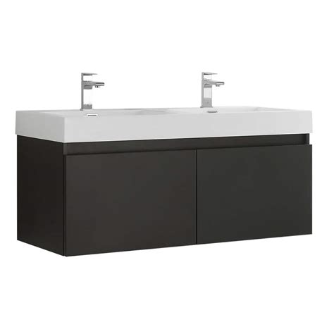 Reviews For Fresca Mezzo In Modern Wall Hung Bath Vanity In Black