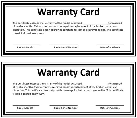 8 Free Sample Warranty Certificate Templates Printable Samples Comunidad