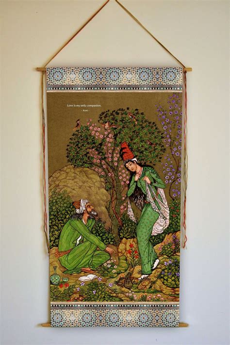 Sufi Painting Sufi Wall Art Love Painting Middle Eastern Decor Vintage ...