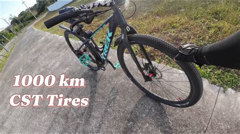 1000 Km CST TIRES HONEST REVIEW PUDPOD NA BA TREK MARLIN 6 2022