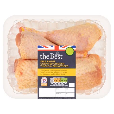 Morrisons The Best Corn Fed Chicken Thighs And Drumsticks Typically 058kg Hellosupermarket