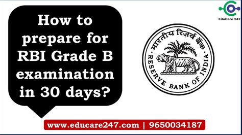 How To Prepare For Rbi Grade B Exam In Days Rbi Strategy Phase