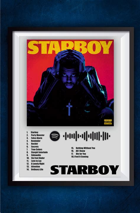 Starboy Album Cover || The Weekend – GeekyGallery