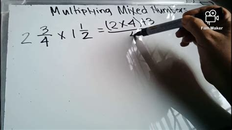 Tutorial 16 Multiplying Mixed Numbers Youtube