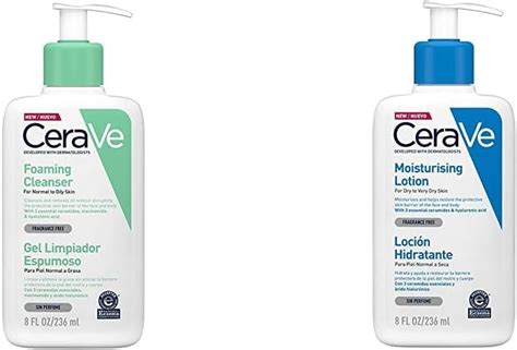 CeraVe Gel Limpiador Espumoso 237ml Limpiador Diario Para Piel Mixta