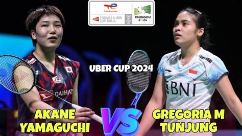 Gregoria M Tunjung Vs Akane Yamaguchi Badminton Uber Cup Ina