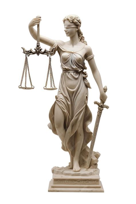 Statue Of Lady Justice Statue Sculpture Adult Premium Ai Generated Image