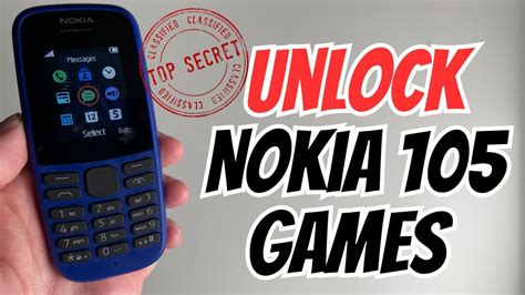 How To Unlock Nokia 105 Games Nokia 105 Games Unlock Code Nokia