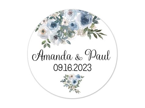 Personalized Stickers For Wedding And Bridal Shower Favors