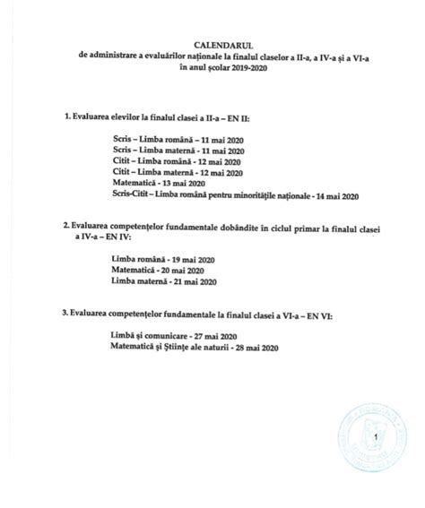 Calendar Evaluare Națională 2020 Când au loc examenele pentru toate