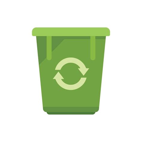 Reciclar icono de bolsa ecológica vector plano residuos del océano