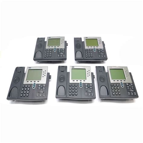 Cisco 7961 Unified Ip Business Telephone 48v Poe Phones 5