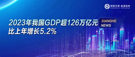 祥和播报｜2023年我国gdp超126万亿元，比上年增长5 2 祥和启源官方网站