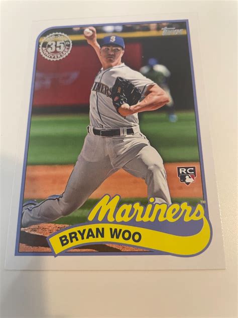 Bryan Woo Redux Rookie Card Rc Topps Series B