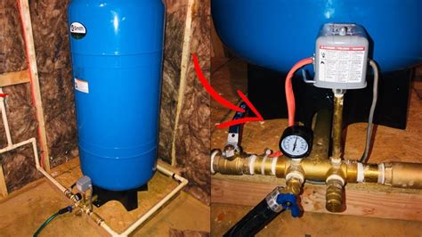 Install Water Pump Pressure Tank